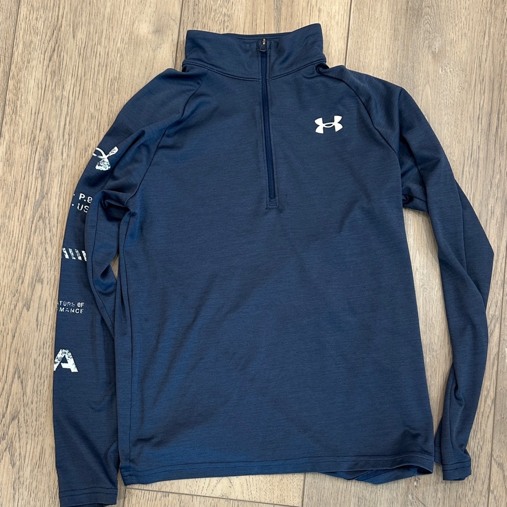 Under Armour Dark Blue Quarter-Zip Pullover